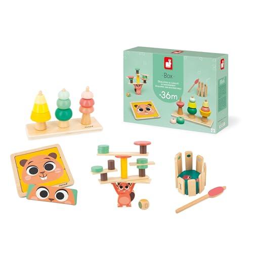 Janod Box Giochi Neonato - dai 36 Mesi