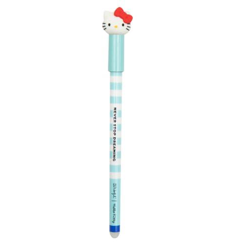 Mr. Wonderful - Penna cancellabile Bo-Bo Hello Kitty - Never stop dreaming - Penna con inchiostro blu - Penna a sfera con design Hello Kitty