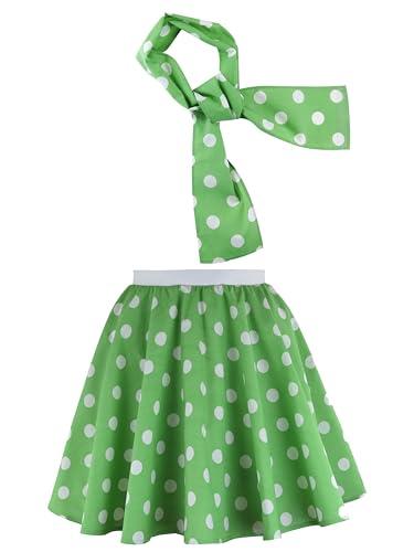 Brigitta Gonna e sciarpa a pois per ragazze, 10-12 anni