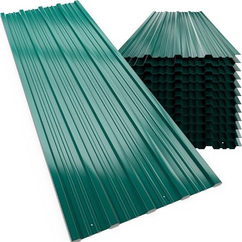 GardeBruk Lamiere Zincate Profilate Verde - 12 pz (7m²)