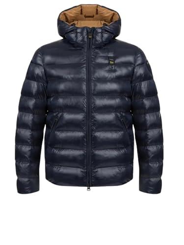 Blauer Giacca Corta Adams Piumino Uomo Misto Poliestere Blu