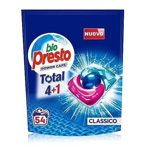 Bio Presto Power Caps Classico - Detersivo Lavatrice Predosato 54 Lavaggi