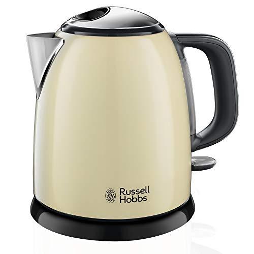 Russell Hobbs Bollitore Elettrico Piccolo - 1,0 L, 2400W - Acciaio Inox Color Crema