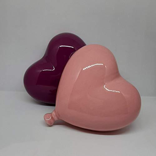 CUORE Palloncino in ceramica da appendere al muro 15cm