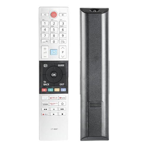 CT-8561 RC45151 Telecomando Compatibile Con Toshiba Smart TV 43UK3163DG 50UK3163DG 55UK3163DG 65UK3163DG 30110095 Sostituzione Controllore Con PrimeVideo NETFLIX YouTube Pulsanti