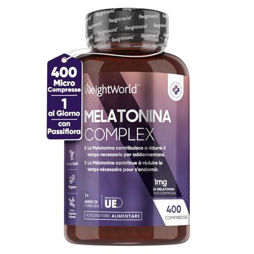 Melatonina 1mg con Camomilla e Passiflora - Integratore per il Sonno