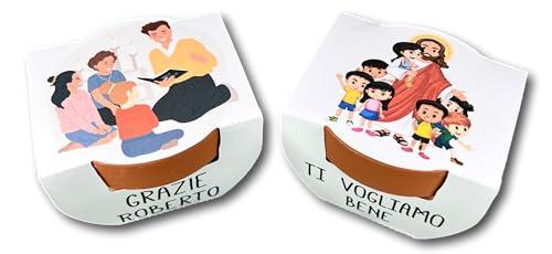 Piccolo Vaso in Terracotta Personalizzato con Semi - Regalo per Catechista e Insegnante