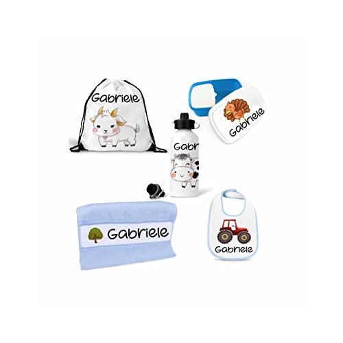 Set Coordinato Personalizzato Fattoria Animali per Scuola e Asilo