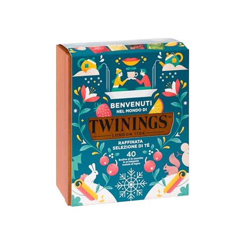Twinings, Selezione di Tè Pregiati in Legno, 40 Filtri - Edizione 2025