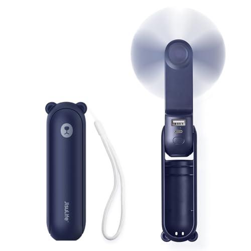JISULIFE Mini Ventilatore Portatile 3 in 1 - Blu