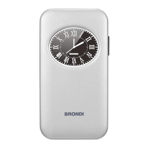Brondi Window 2 Silver - Telefono Cellulare a Conchiglia Dual SIM con Flip Attivo