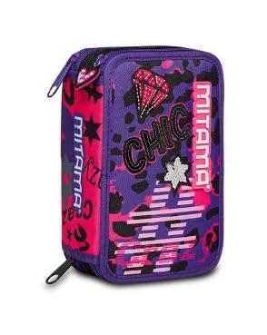 Mitama Astuccio 3 Zip CHIC: Completo di Tutto per la Scuola Elementare e Media
