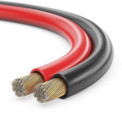 Sonero S-SC2250RB-10 Cavo per Altoparlanti CCA, 2 x 2.5 mm², Rosso/Nero, 10 m