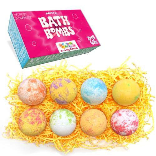 ZIMPLI - Set Regalo 8 Bombe da Bagno Idratanti, Vegane e Cruelty Free