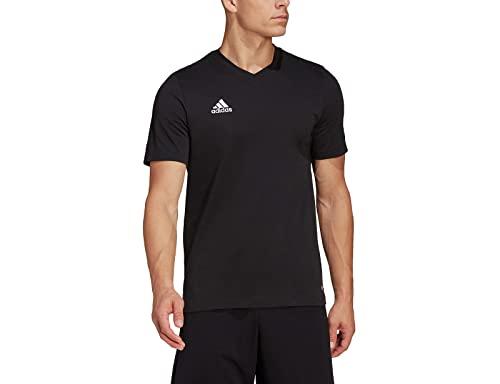 adidas Entrada 22 T-Shirt Maglietta, Nero, L Uomo