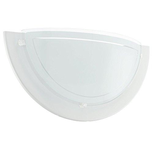 Eglo Lampada da Parete Planet 1 E27 Bianco/Trasparente