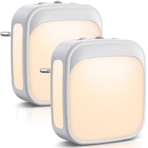 Luce Notturna Bambini PALATALA, 2 Pezzi, Sensore Crepuscolare e Luminosità Regolabile