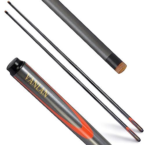 SHIYETA Stecche da biliardo professionali in carbonio da 147 cm, con testa piccola, accessorio per biliardo, accessori per biliardo (13 mm)