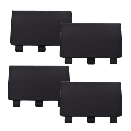 4 Pcs Copertura Batteria per Controller Xbox One/One S/One X, Sostituzione Cover Posteriore Compatibile con Xbox One,NON per Xbox Series X/S,Nero