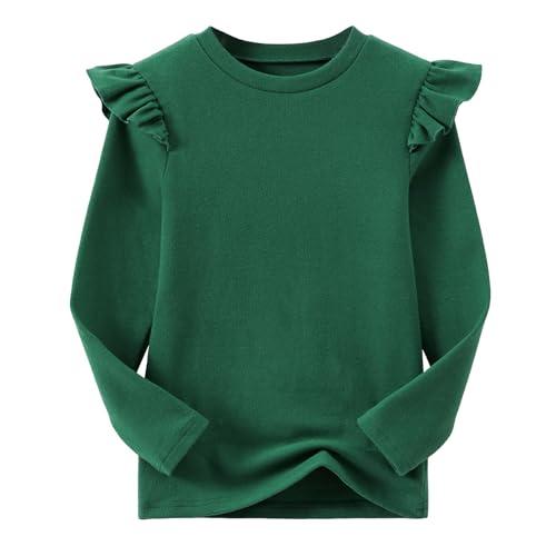 Ugitopi T-Shirt Verde Scuro con Volant - 5 Anni