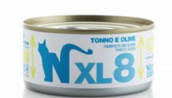 Natural Code XL Cibo Umido per Gatti al Tonno e Olive - 12 Lattine da 170g