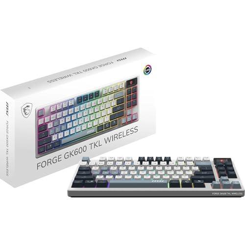 MSI Forge GK600 TKL Wireless Sky FR - Tastiera Meccanica Wireless AZERTY