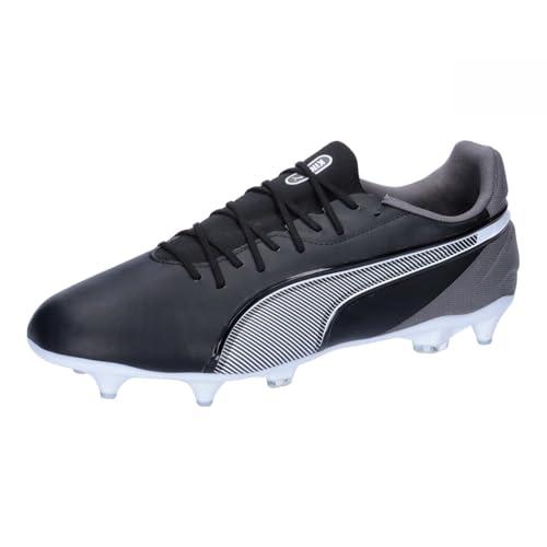 PUMA King Match Mxsg, Soccer Shoe Unisex - Adulto, Puma Black Puma White Cool Dark Gray, 41 EU