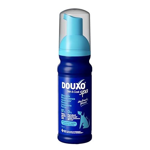 DOUXO® Skin & Coat SPA - Mousse Detergente Senza Risciacquo per Cani, Rapida e Ultra-Safe, 150 ml. Pulisce e rinfresca in modo sicuro il manto, lasciandolo morbido, luminoso e profumato.