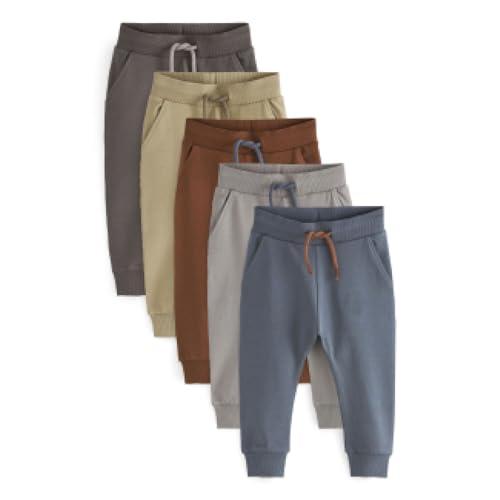 Next Ragazzo Confezione da 5 Pantaloni da Jogging Skinny Cachi/Grigio/Blu 12 Mesi