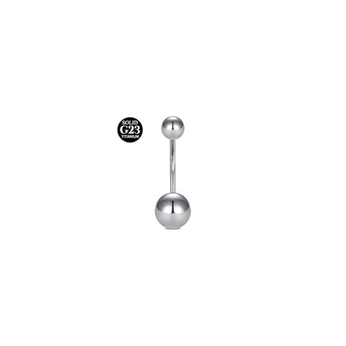 AceFun Piercing Ombelico in Titanio con Cuore