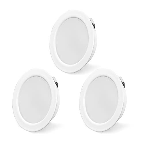 Set di 3 Faretti LED da Incasso per Mobili 230V 3,5W IP44 G4 LED 20mm Ultra Piatti - Luce Naturale per Ambienti Versatili