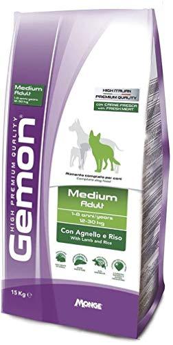 Gemon Medium Adult Agnello 15 kg + Omaggio Brand Nutri (80 Strappi Nutri Poop)