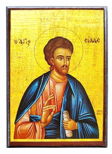 Icona Bizantina di San Sila Apostolo - Arte Sacra Greca Ortodossa