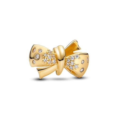 Charm Fiocco Scintillante Pandora Moments Oro e Zirconi