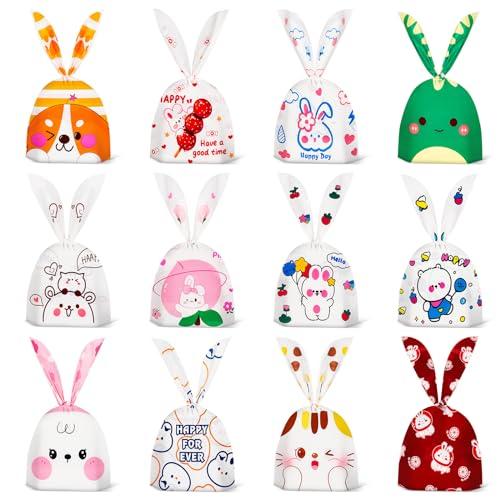 Leenou 60 Pezzi Sacchetti Regalo Coniglietto per Feste e Compleanni