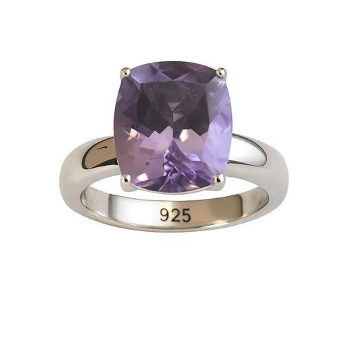 Anello in Argento Sterling con Ametista Artigianale
