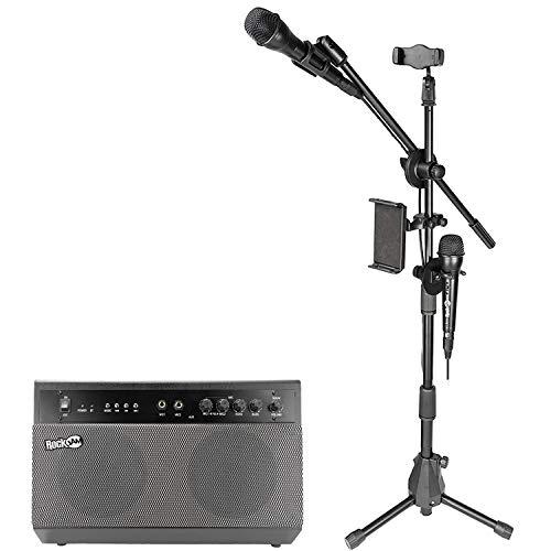 RockJam Superkit Macchina Karaoke con Bluetooth, Sistema PA e 2 Microfoni