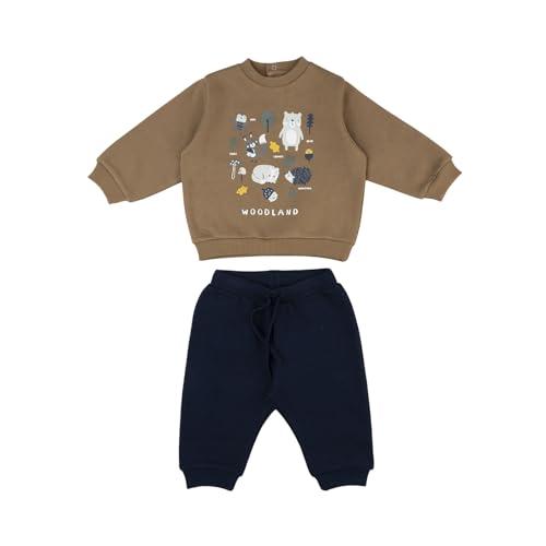 Prénatal Completo Tuta Felpata Bimbo Marrone/Blu (24-36 Mesi)