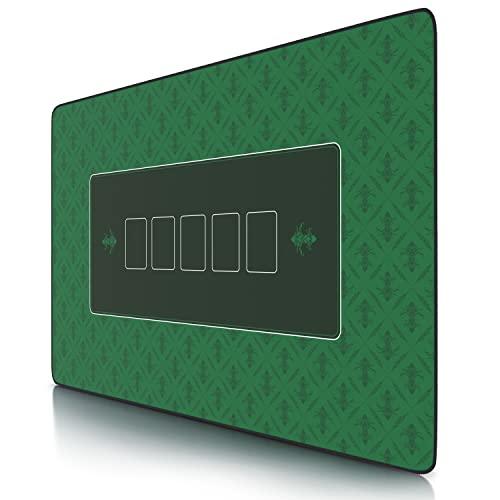 CSL - Tappeto Poker Professionale XXL 100x60 cm, Verde