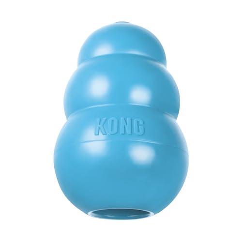 KONG Puppy Giocattolo da Masticare per Cuccioli Blu Taglia Media