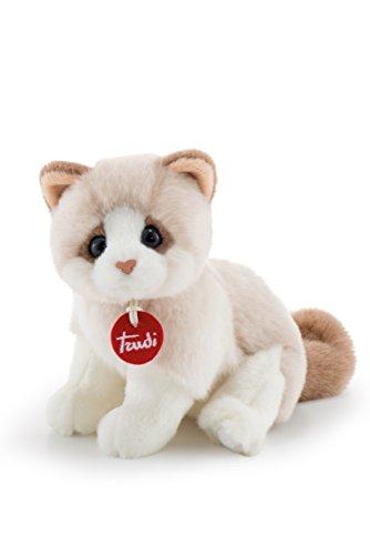Trudi Gattino Brad Bianco/Beige - Peluche Realistico e Morbido