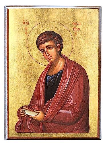 Icona di San Filippo Apostolo - Arte Bizantina Ortodossa Autentica
