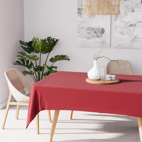Soleil d'ocre Tovaglia Antimacchia Rossa 140 x 300 cm