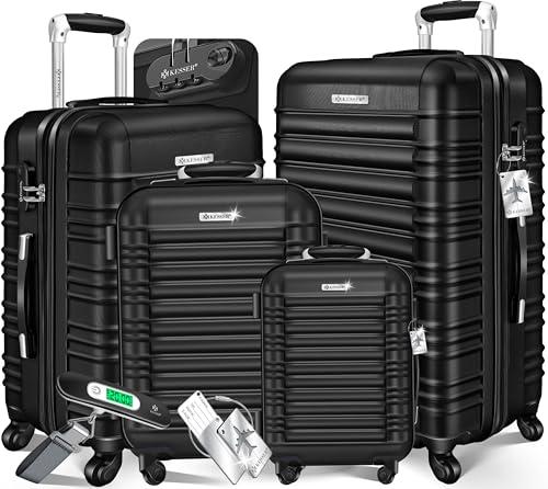 Kesser Set di 4 Valigie Rigide Trolley con Accessori