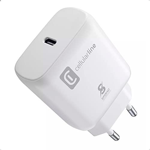 Cellularline Super Fast Charge PD 25W - Caricatore di Rete USB-C per Samsung