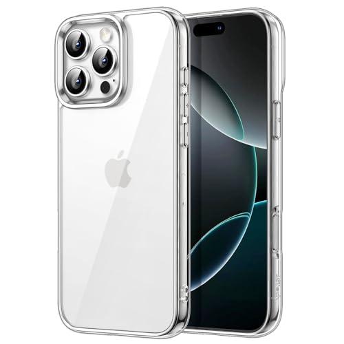 JETech Cover per iPhone 16 Pro 6,3 Pollici, Anti Ingiallimento Antiurto Cellulare Paraurti Custodia, Anti-Graffio Retro Trasparente (Trasparente)