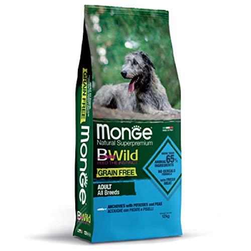 Monge BWild Grain Free All Breeds Acciughe Patate Piselli 12 kg