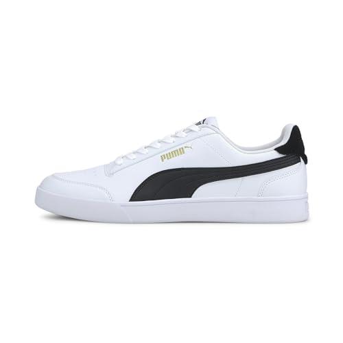 PUMA Shuffle, Sneakers Unisex-Adulto, White Black Team Gold, 43 EU