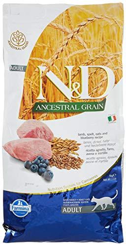 Farmina N&D Ancestral Grain Cat Lamb, Spelt, Oats and Blueberry Adult 5kg