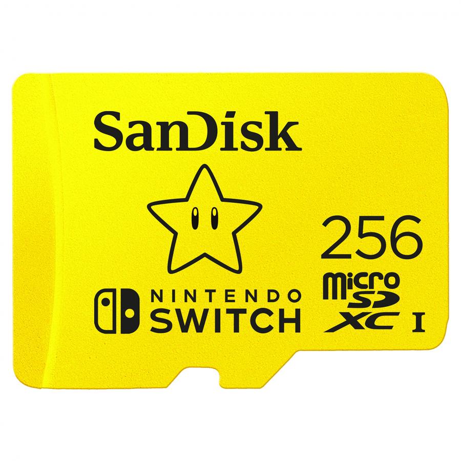 SanDisk microSDXC UHS-I Scheda per Nintendo Switch 256GB, Prodotto con Licenza Nintendo